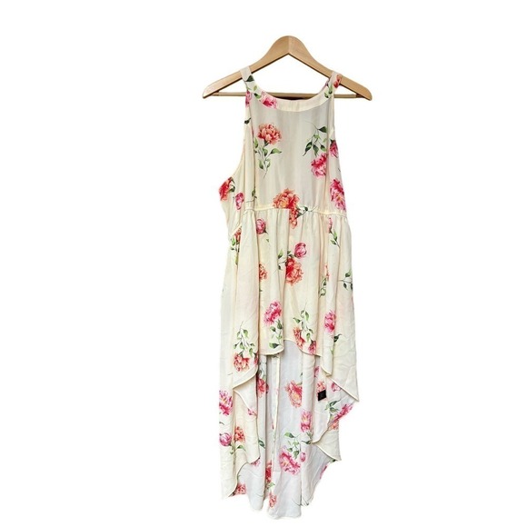 Torrid Size 1 Sleeveless Hi Low Flowy Floral Tunic Dress - Picture 1 of 6